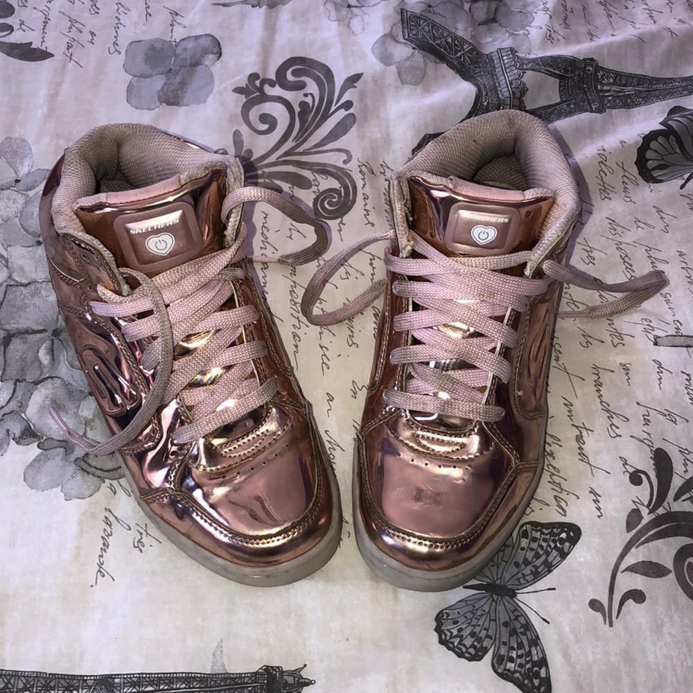KIDS Pink Lightup Skechers